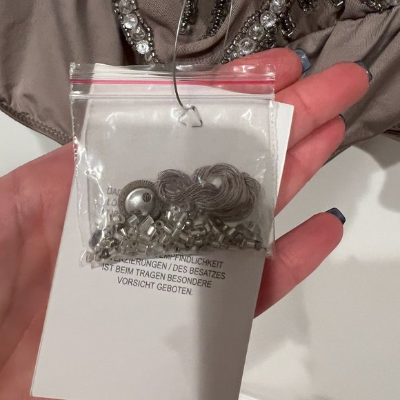 NWT ASOS Embellished Halter Bodysuit - Picture 7 of 8